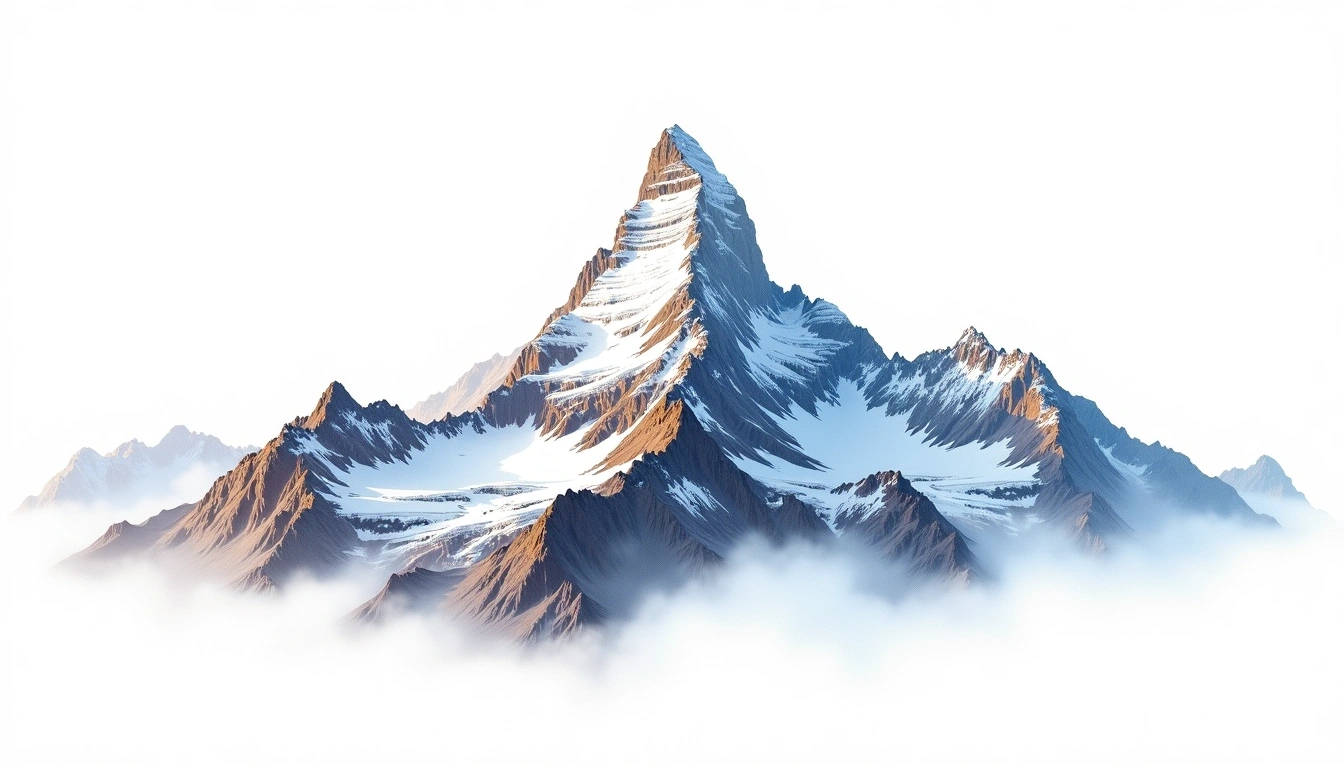 Kampire Dior — 7,143m — Pakistan — watercolor illustration