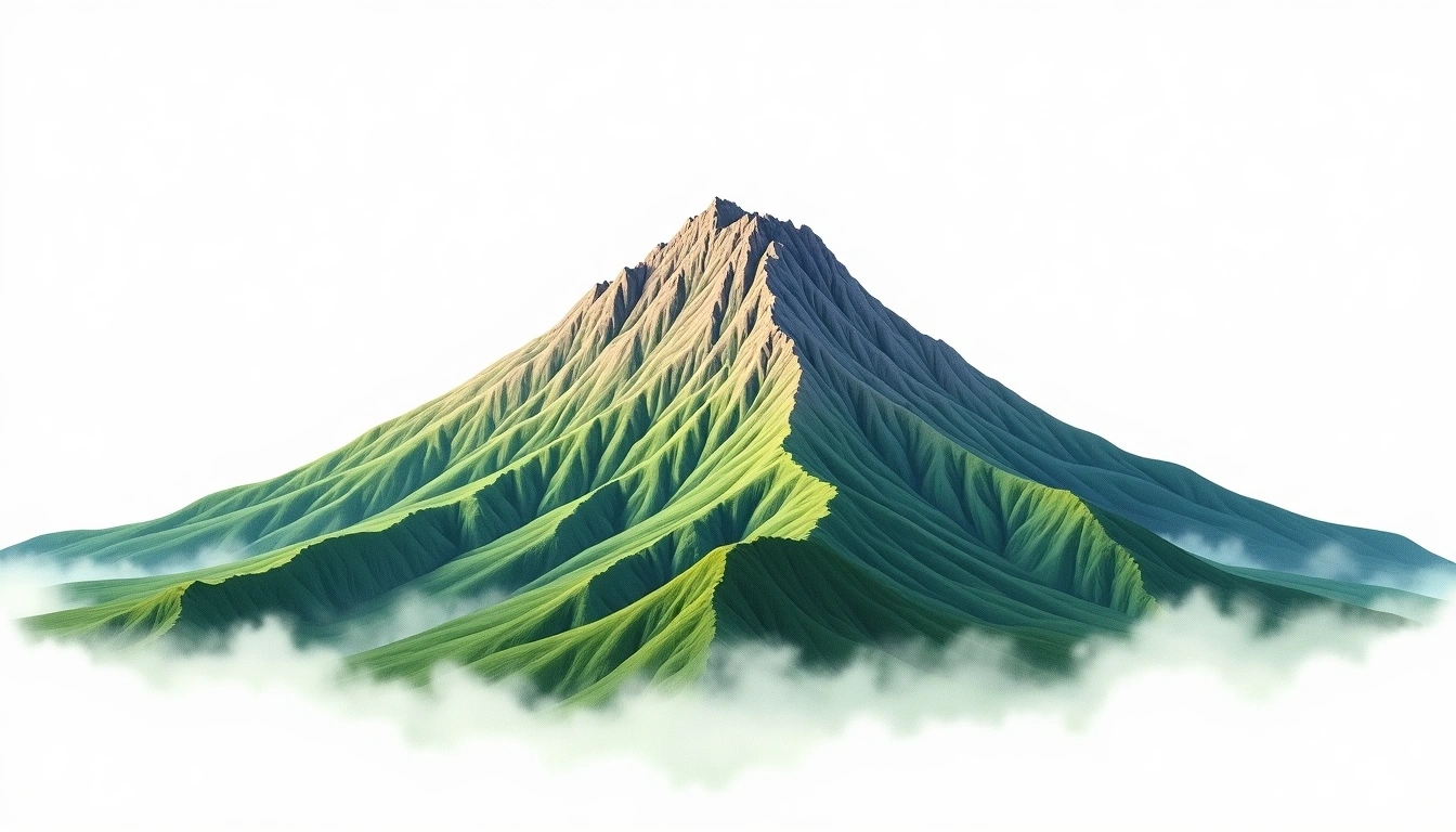 Kashimayari-gatake — 2,889m — Japan — watercolor illustration