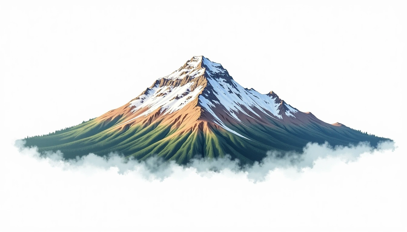 Kaskasjahkka — 1,903m — Sweden — watercolor illustration