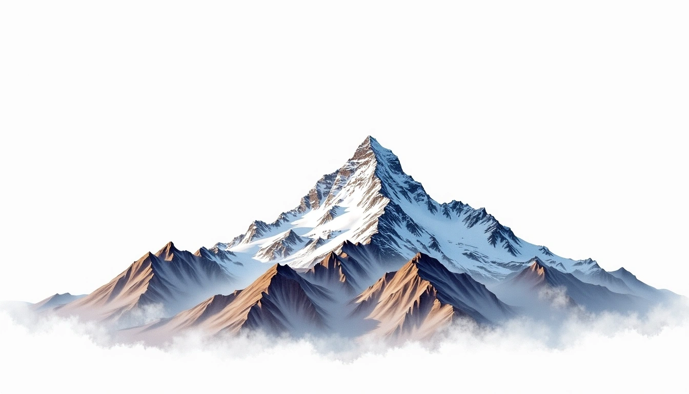 Khumbi Yul Lha — 5,765m — Nepal — watercolor illustration