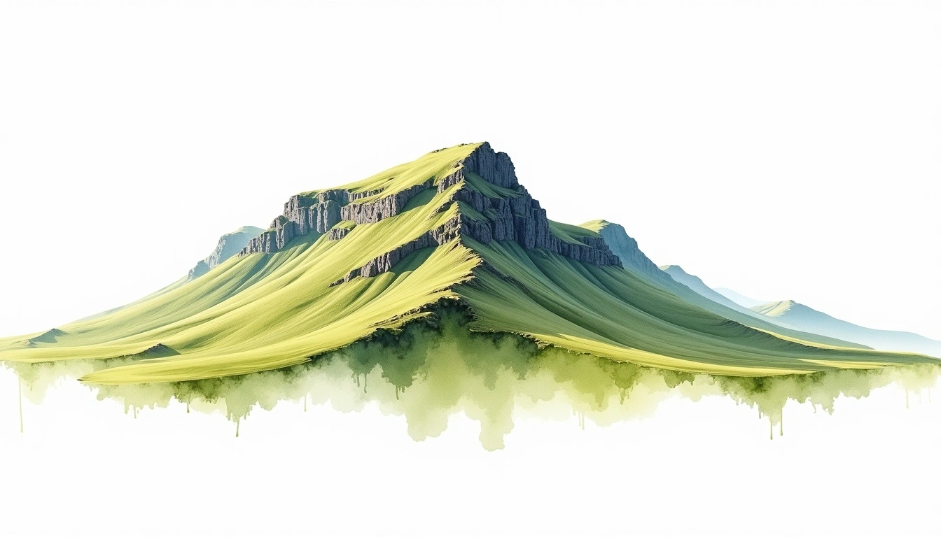 Kirk Fell — 802m — United Kingdom — watercolor illustration