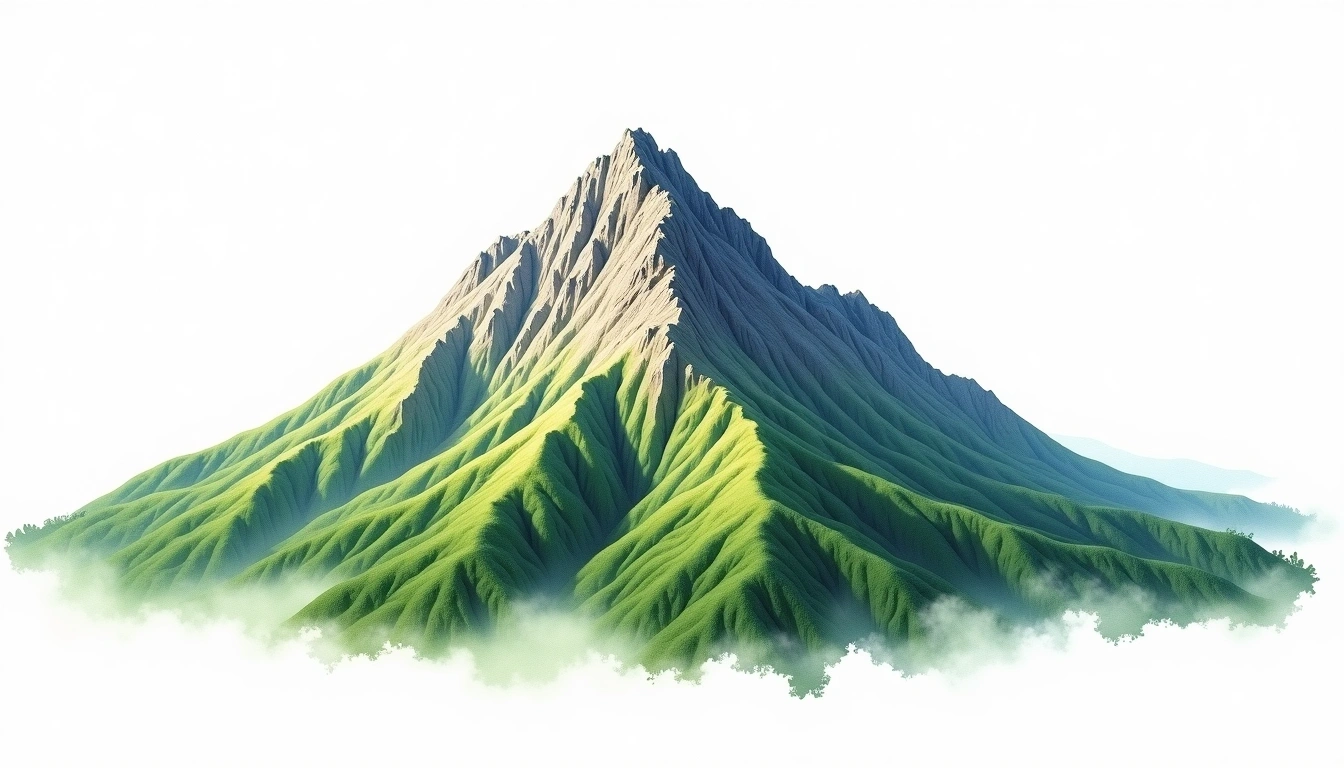 Kurobegoro-dake — 2,840m — Japan — watercolor illustration