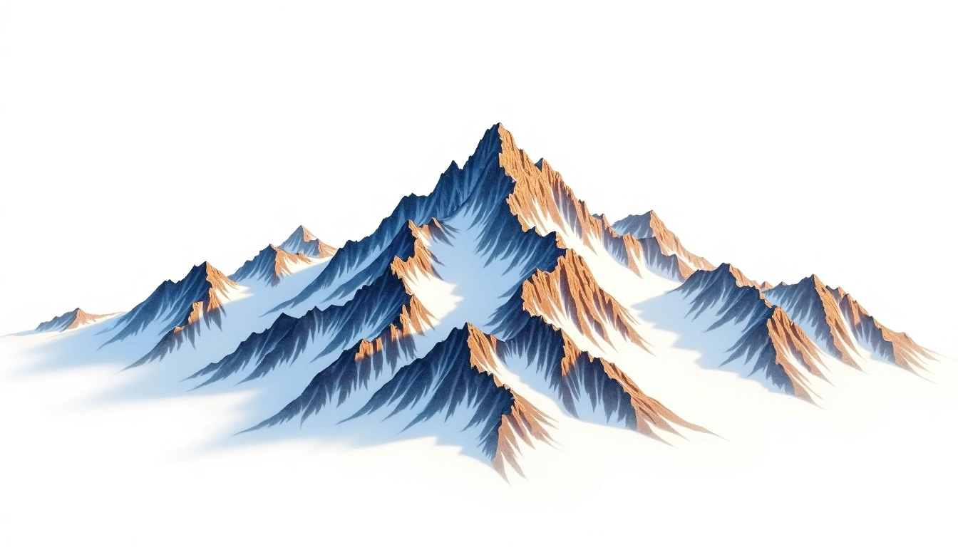 La Meije — 3,983m — France — watercolor illustration