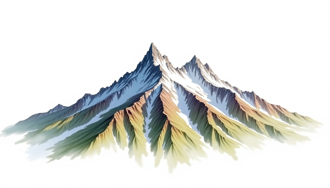 La Spedla — 4,020m — Italy — watercolor illustration