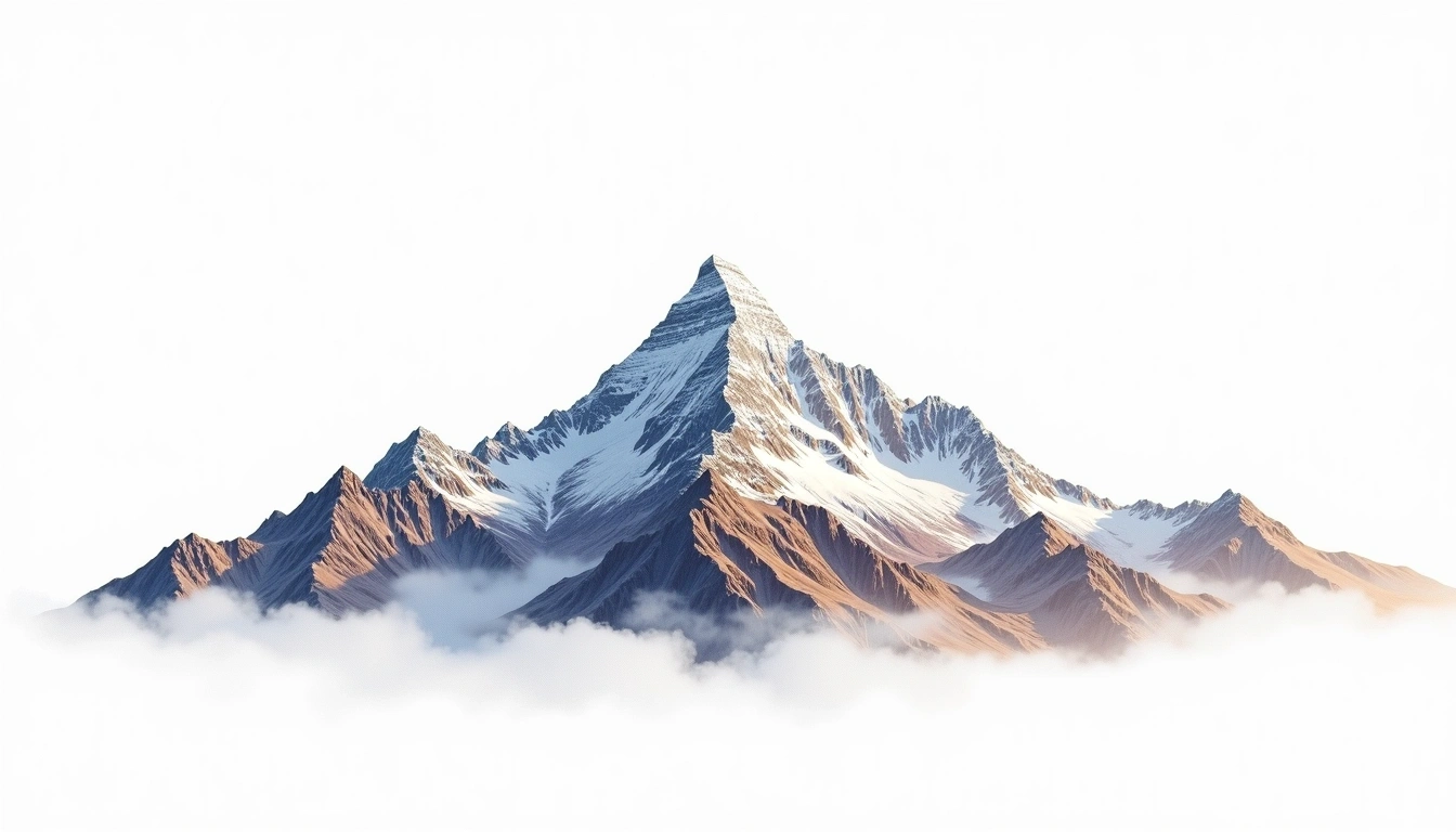 Latok II — 7,108m — Pakistan — watercolor illustration