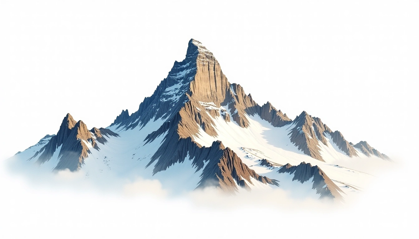 Liberty Cap — 4,301m — United States — watercolor illustration