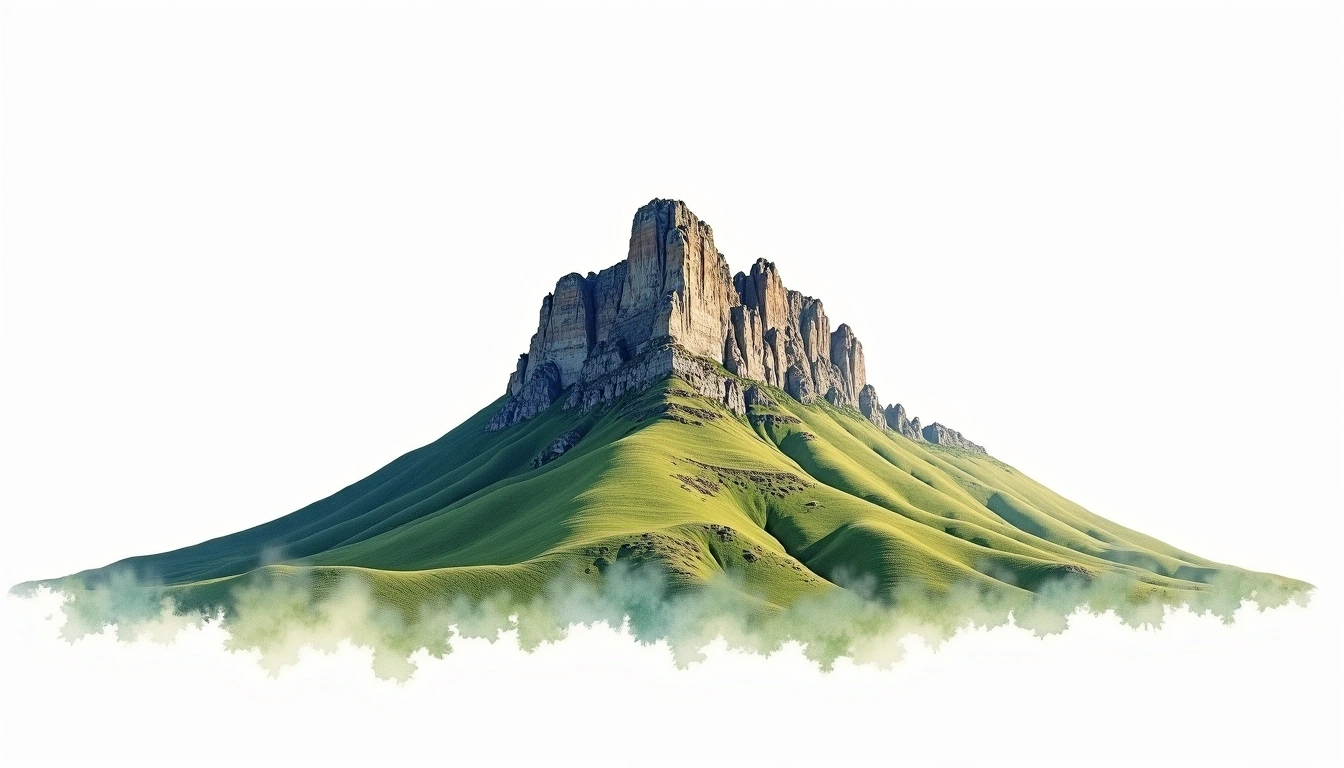 Lion's Head — 669m — South Africa — watercolor illustration