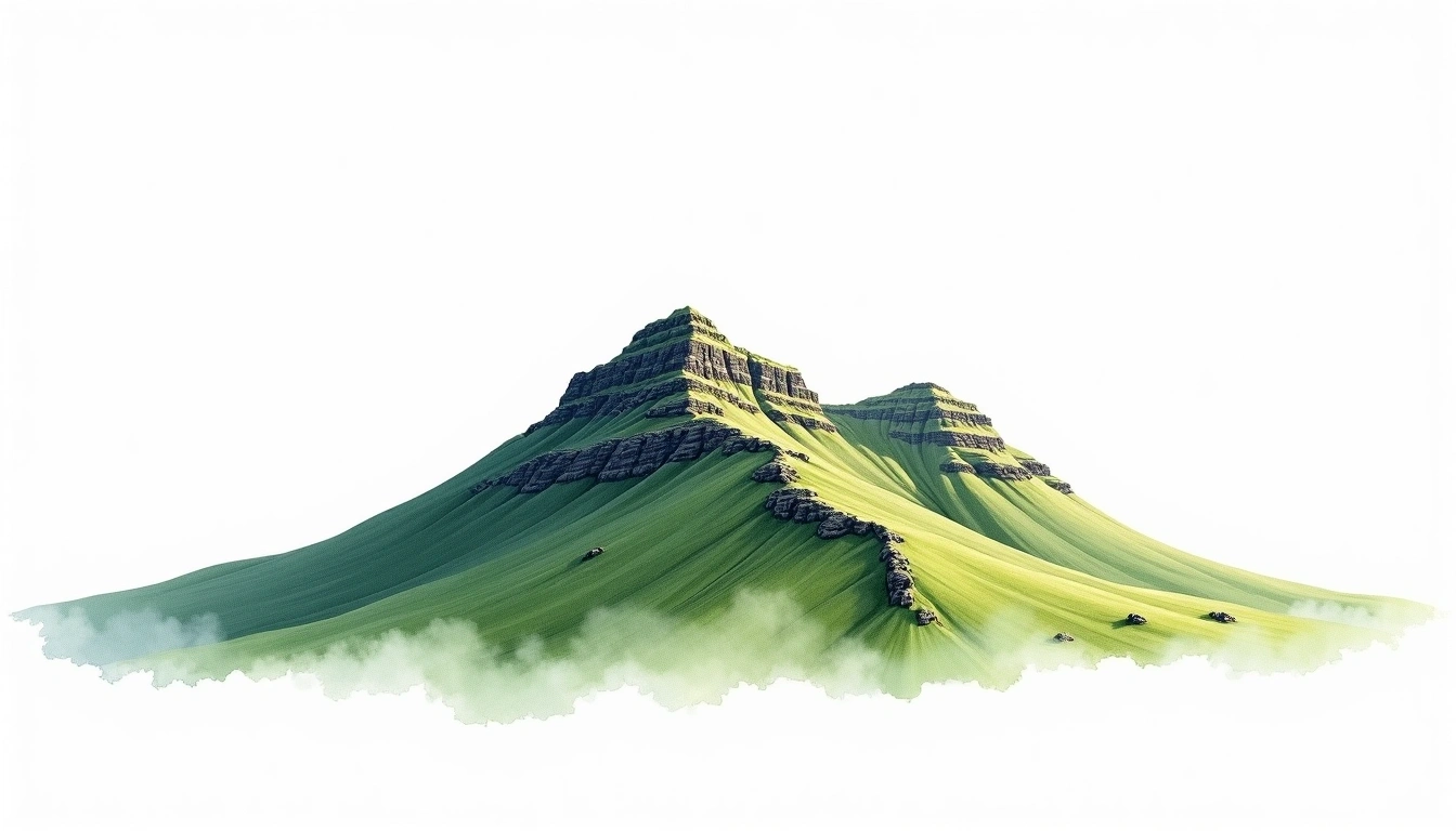 Lochnagar — 1,155m — United Kingdom — watercolor illustration