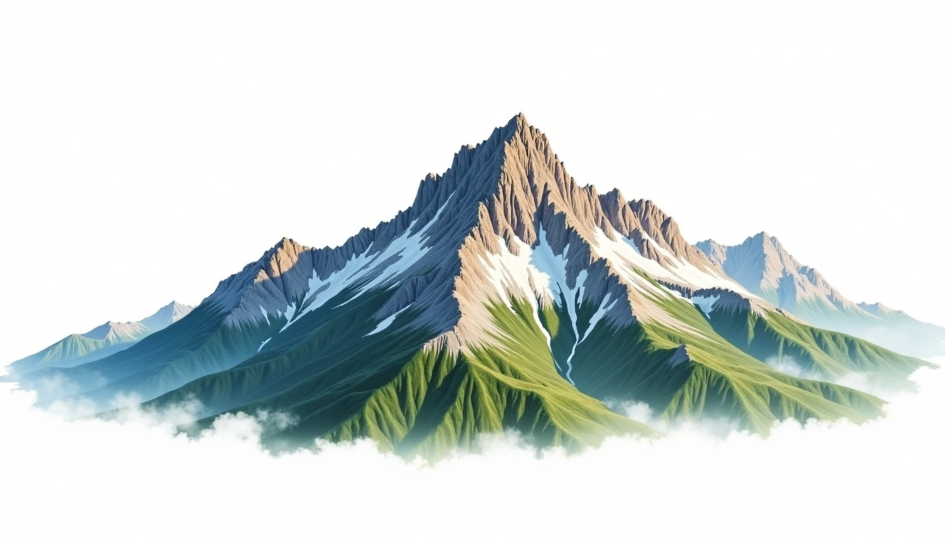 Malyovitsa — 2,729m — Bulgaria — watercolor illustration