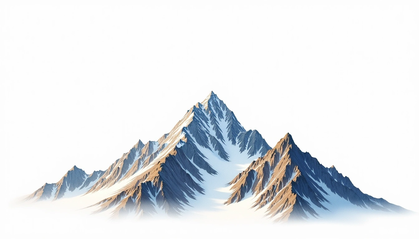 Mercedario — 6,720m — Argentina — watercolor illustration