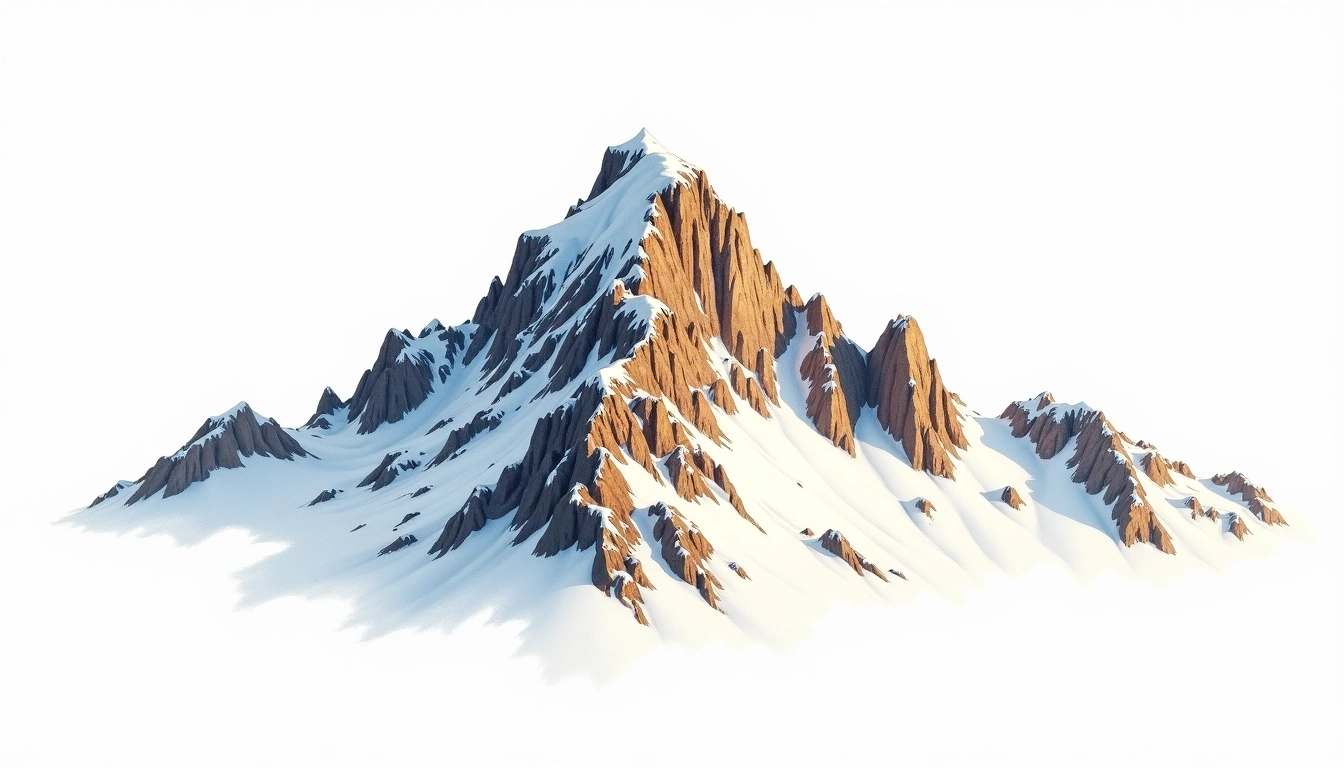 Middle Palisade — 4,269m — United States — watercolor illustration