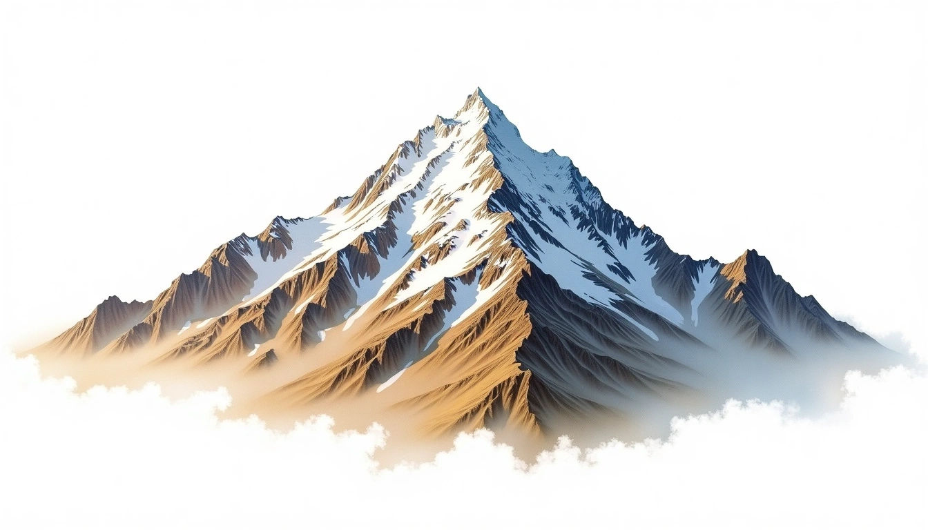 Missouri Mountain — 4,288m — United States — watercolor illustration