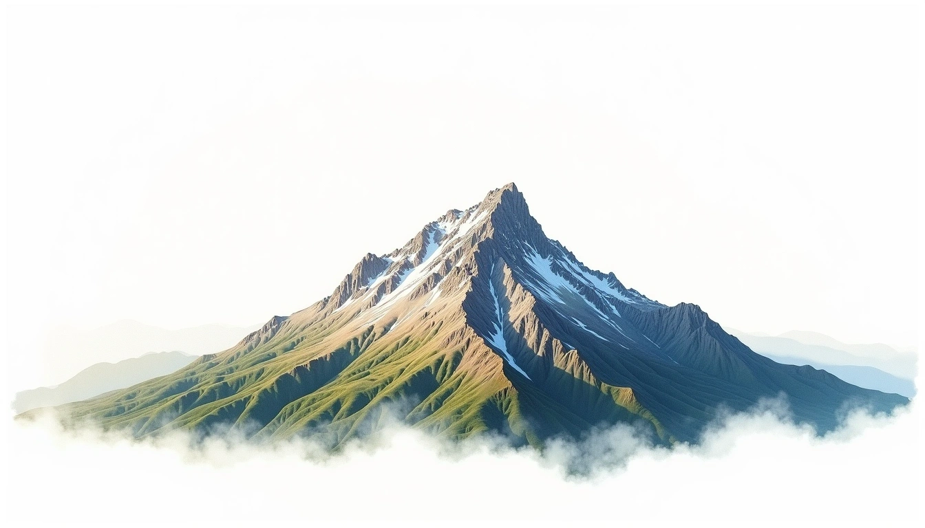 Monte Amaro — 2,793m — Italy — watercolor illustration