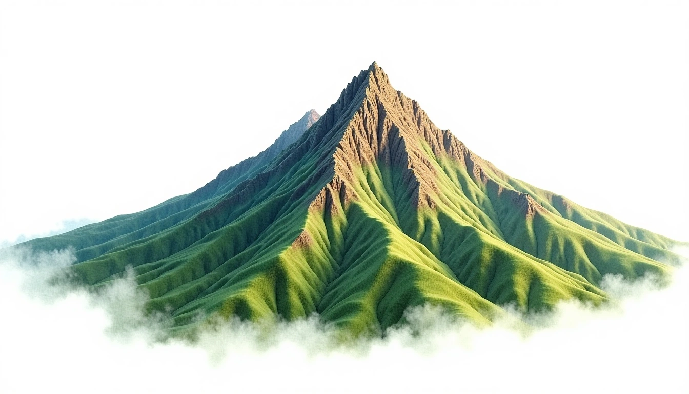 Monte d'Oro — 2,389m — France — watercolor illustration