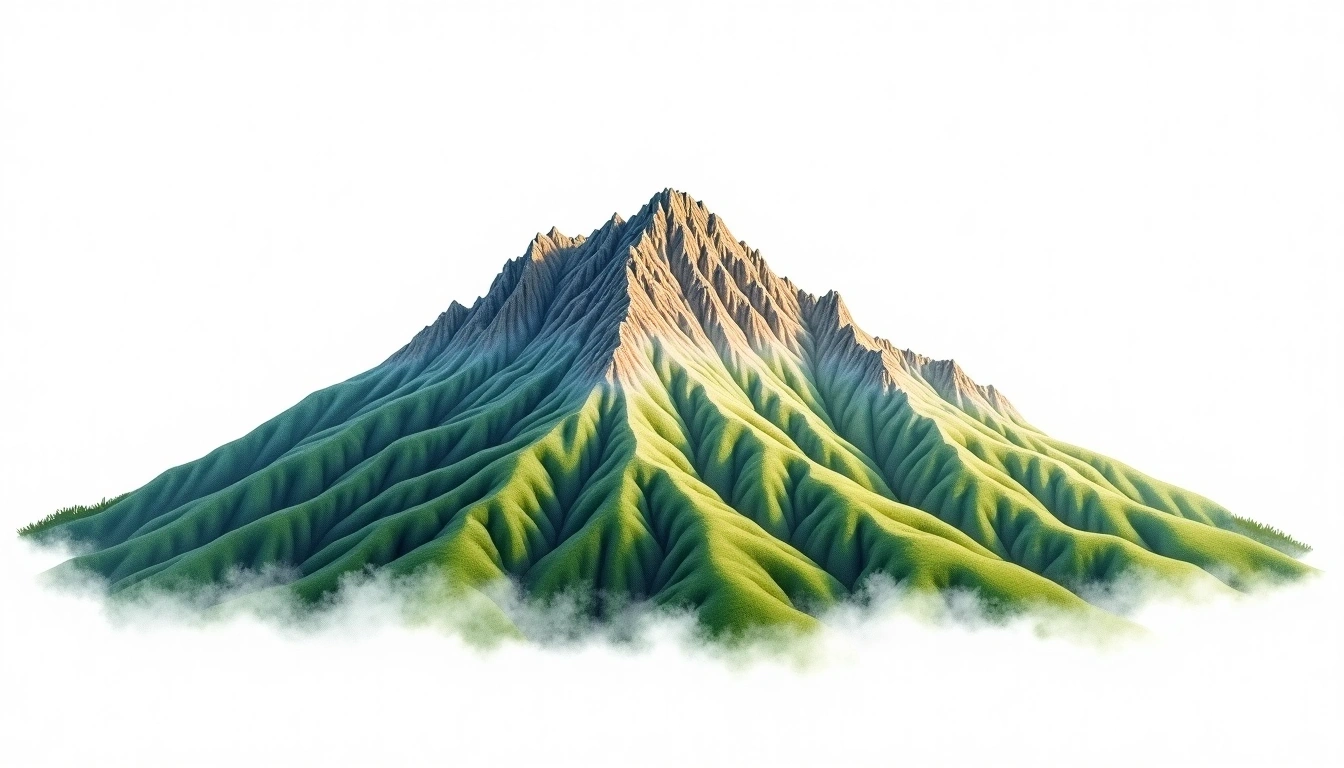 Monte Generoso — 1,701m — Switzerland — watercolor illustration