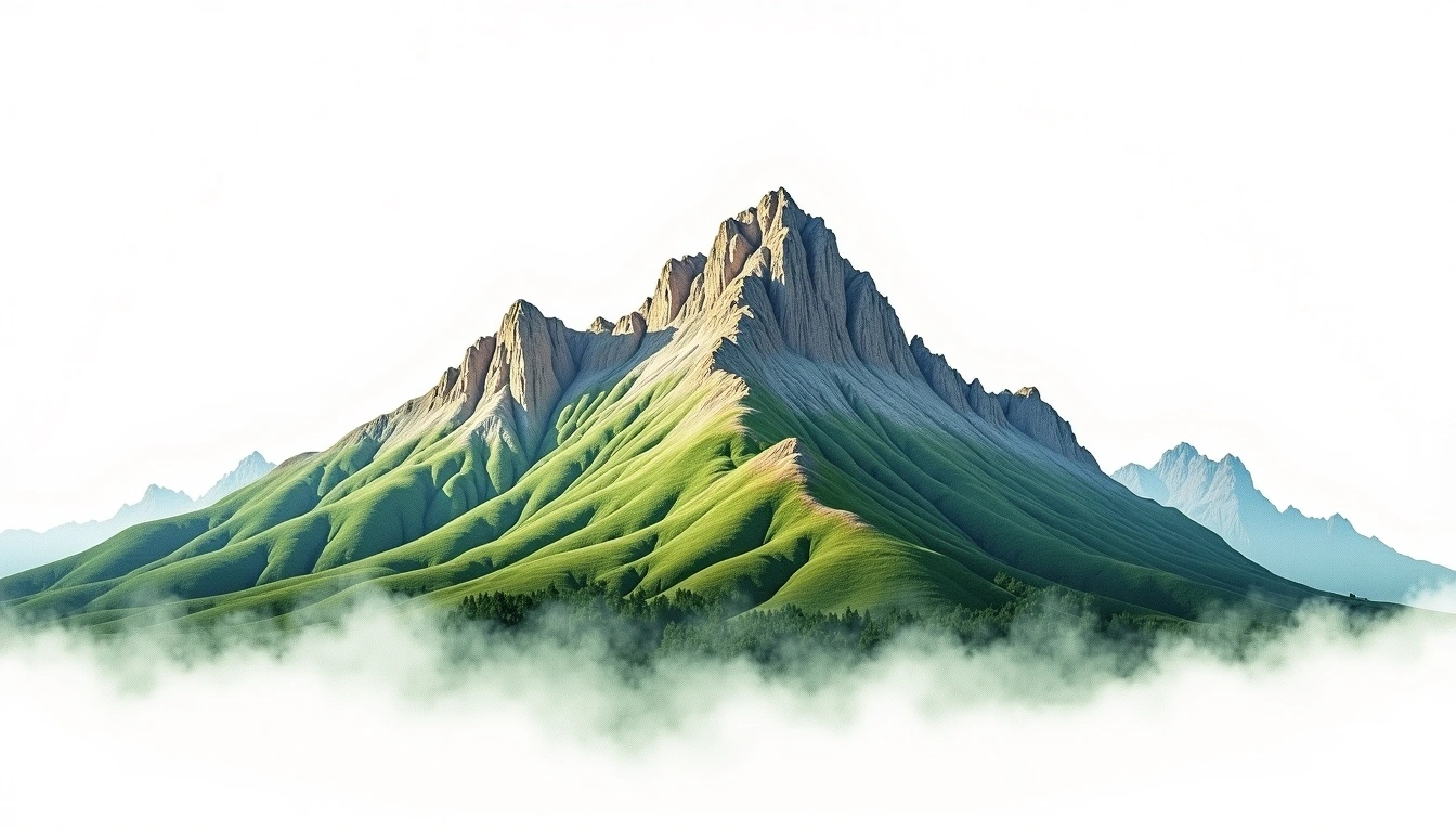 Monte Tamaro — 1,962m — Switzerland — watercolor illustration