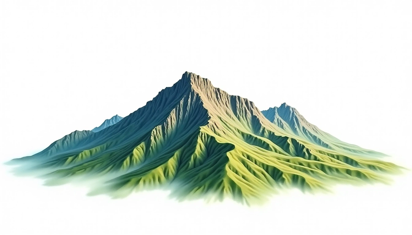 Mount Colden — 1,453m — United States — watercolor illustration