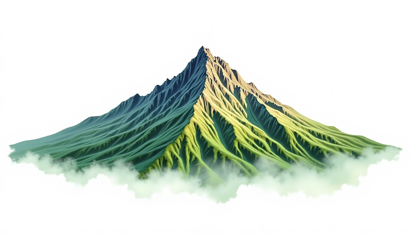 Mount Jackson — 1,234m — United States — watercolor illustration