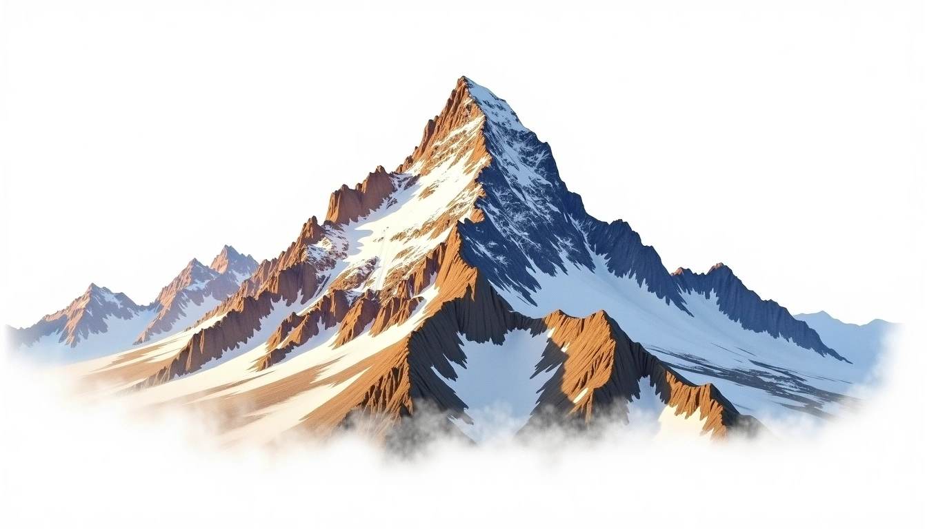 Mount Ritter — 4,006m — United States — watercolor illustration