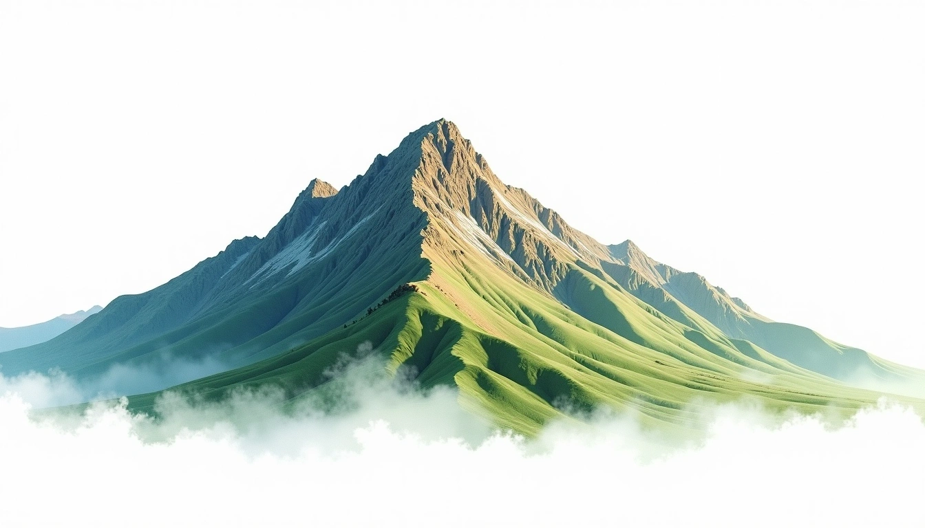 Mount Sinai — 2,629m — Egypt — watercolor illustration