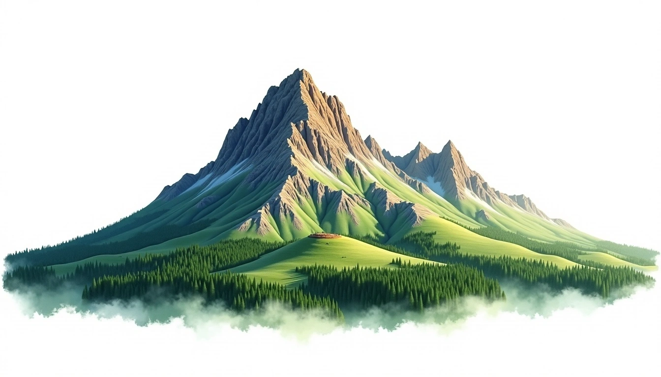 Mount Skylight — 1,501m — United States — watercolor illustration
