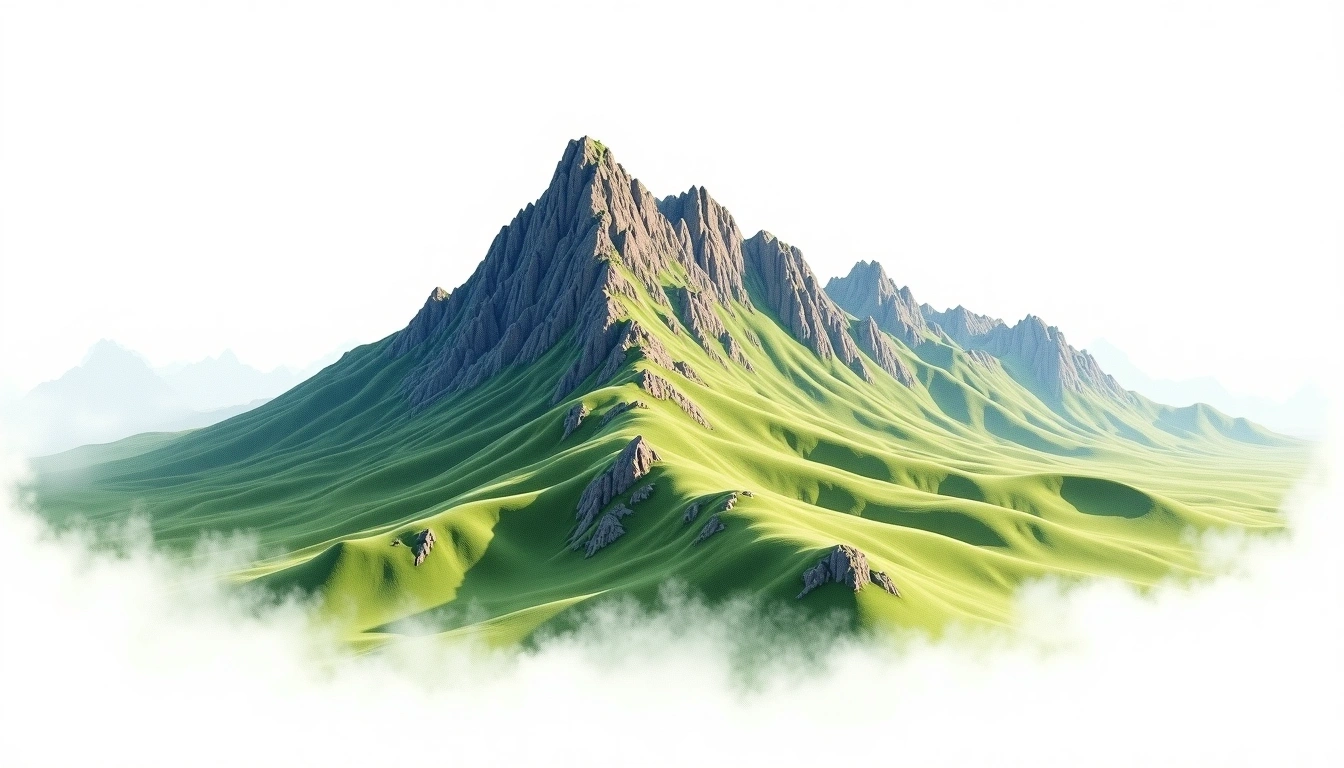 Mtorwi — 3,417m — Uganda — watercolor illustration