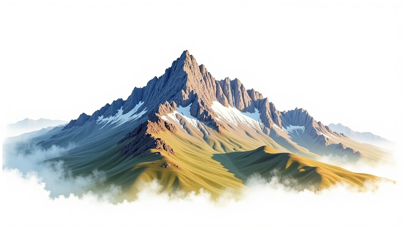 Mulhacen — 3,479m — Spain — watercolor illustration