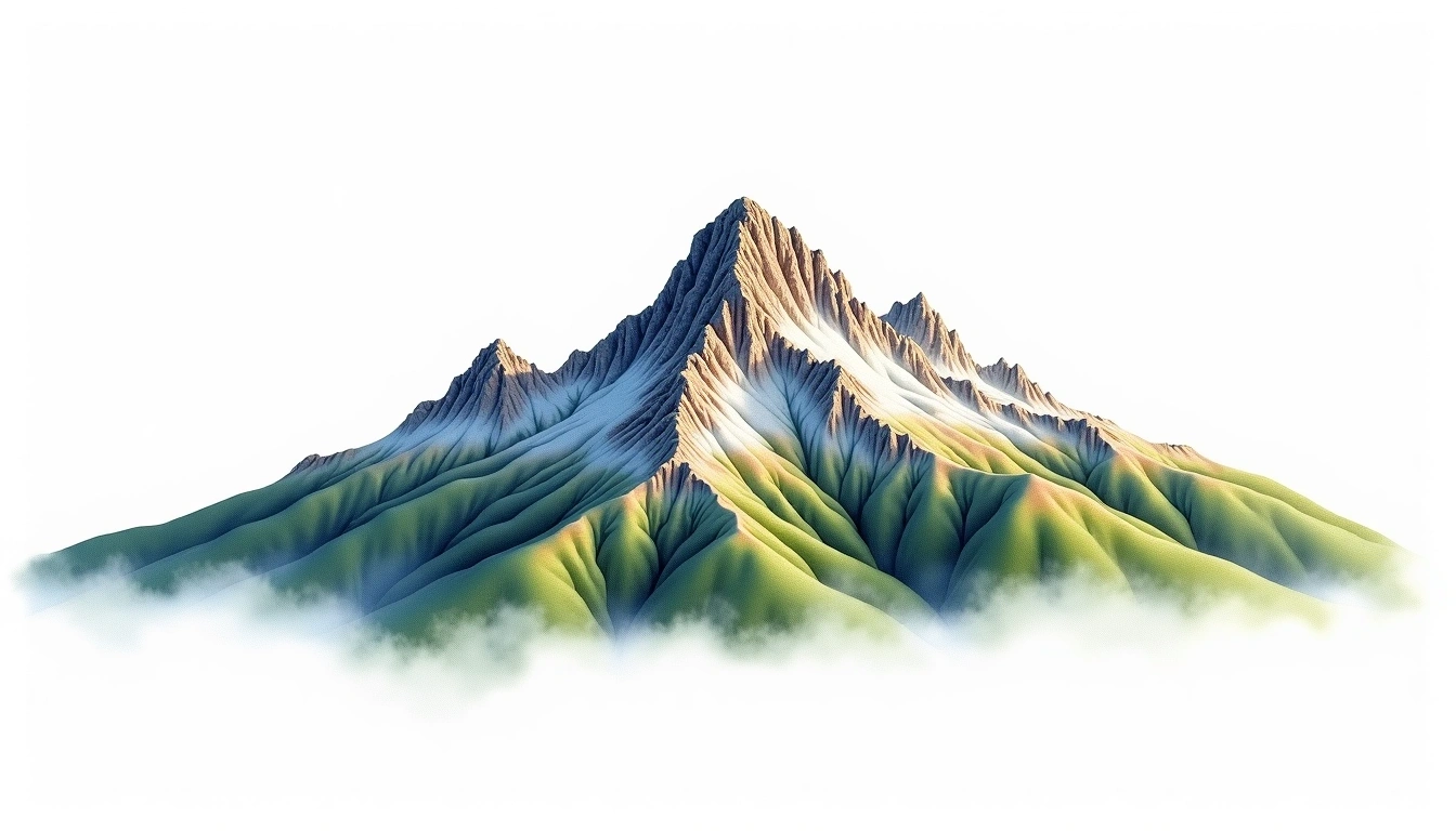 Musala — 2,925m — Bulgaria — watercolor illustration