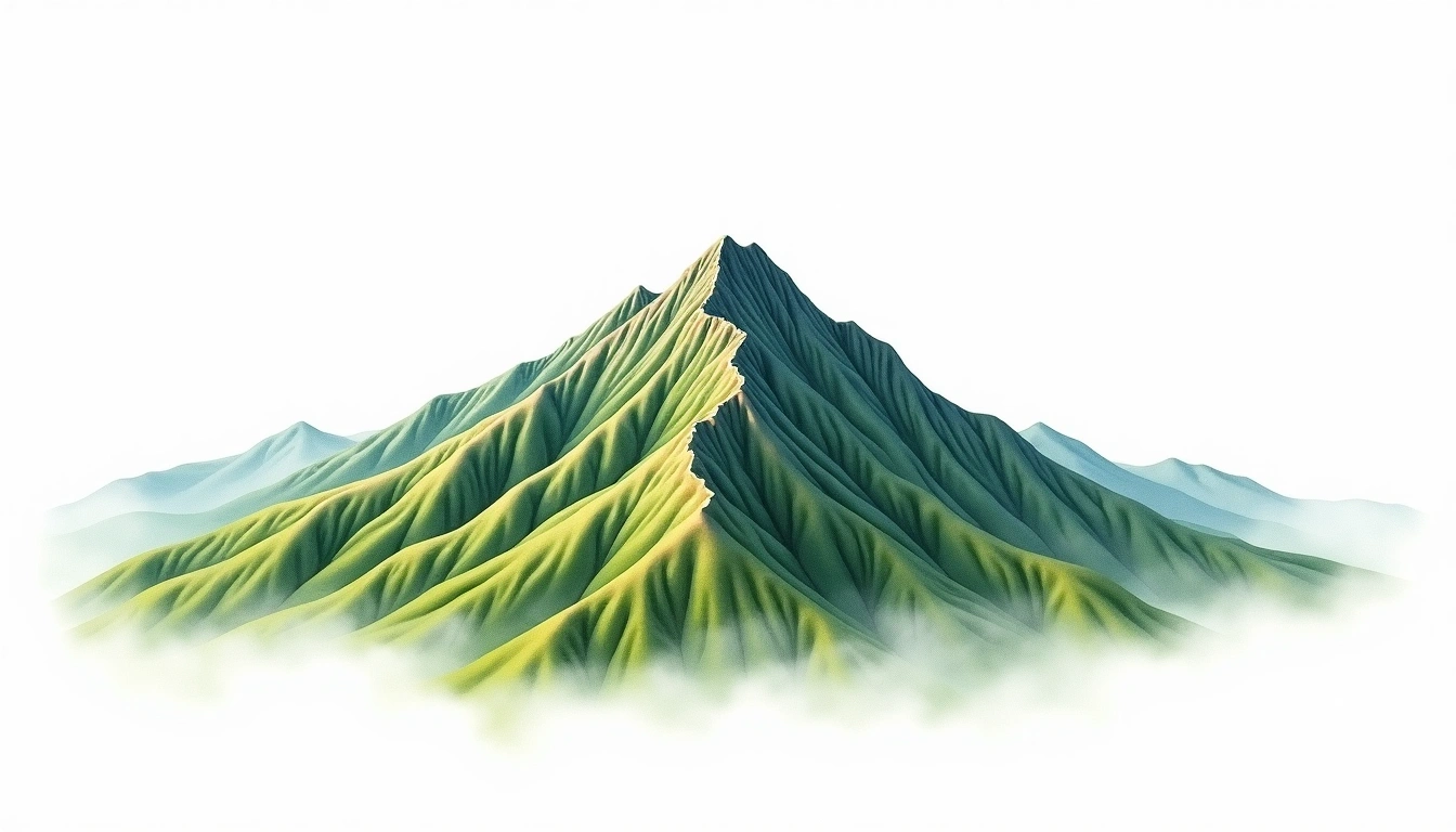 Namsan — 468m — South Korea — watercolor illustration