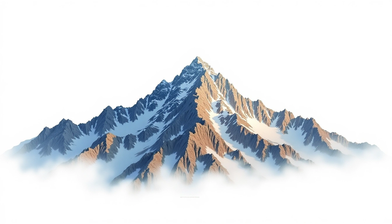 Nevado de Colima — 4,339m — Mexico — watercolor illustration