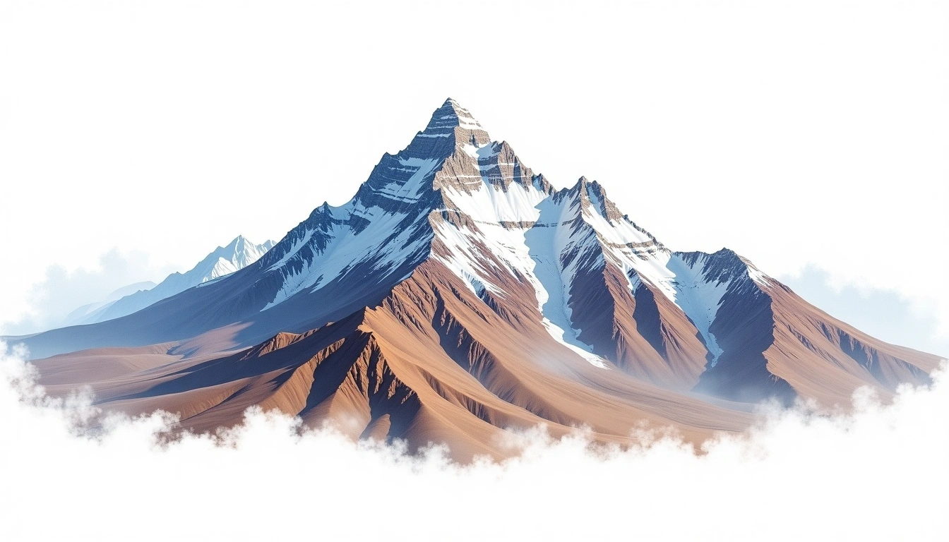Nevado de Famatina — 6,250m — Argentina — watercolor illustration