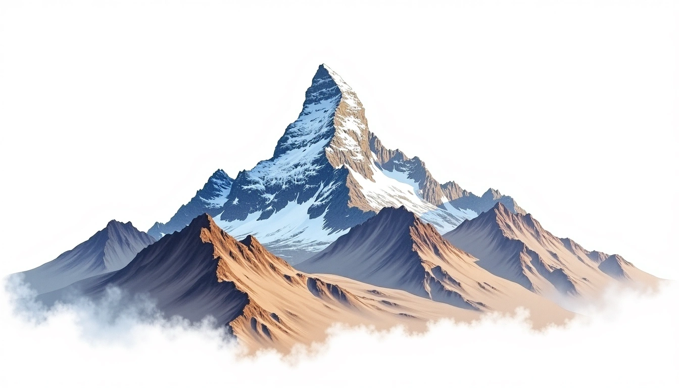 Nevado del Acay — 6,095m — Argentina — watercolor illustration