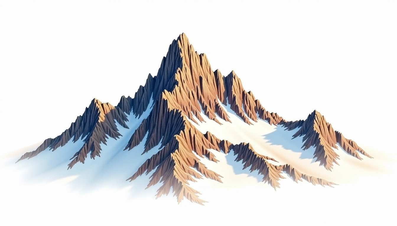 Nevado de Santa Isabel — 4,965m — Colombia — watercolor illustration