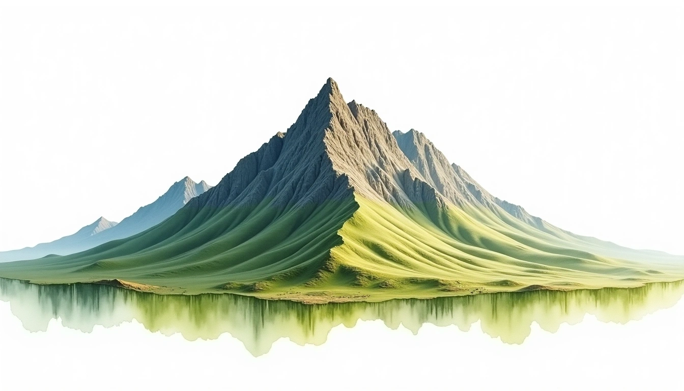 Mount North Twin — 1,492m — United States — watercolor illustration