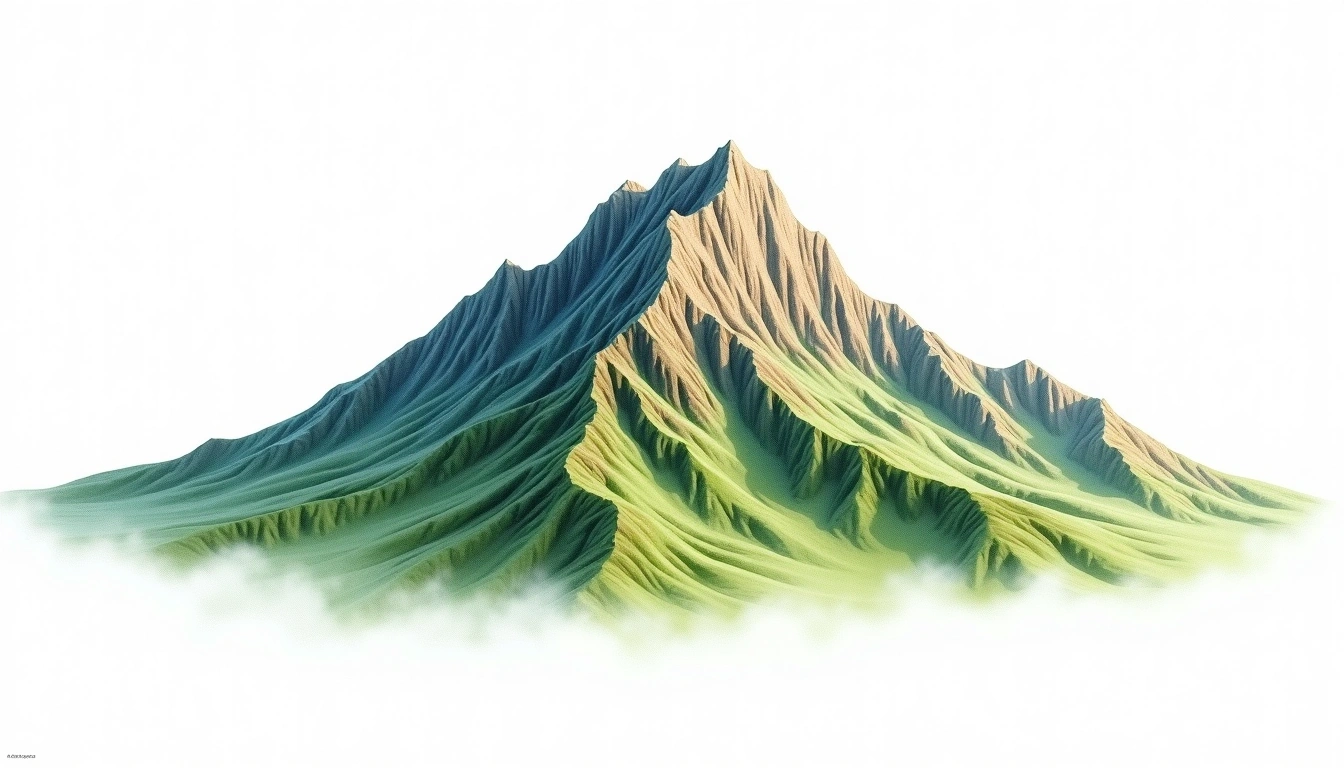 Old Speck Mountain — 1,319m — United States — watercolor illustration
