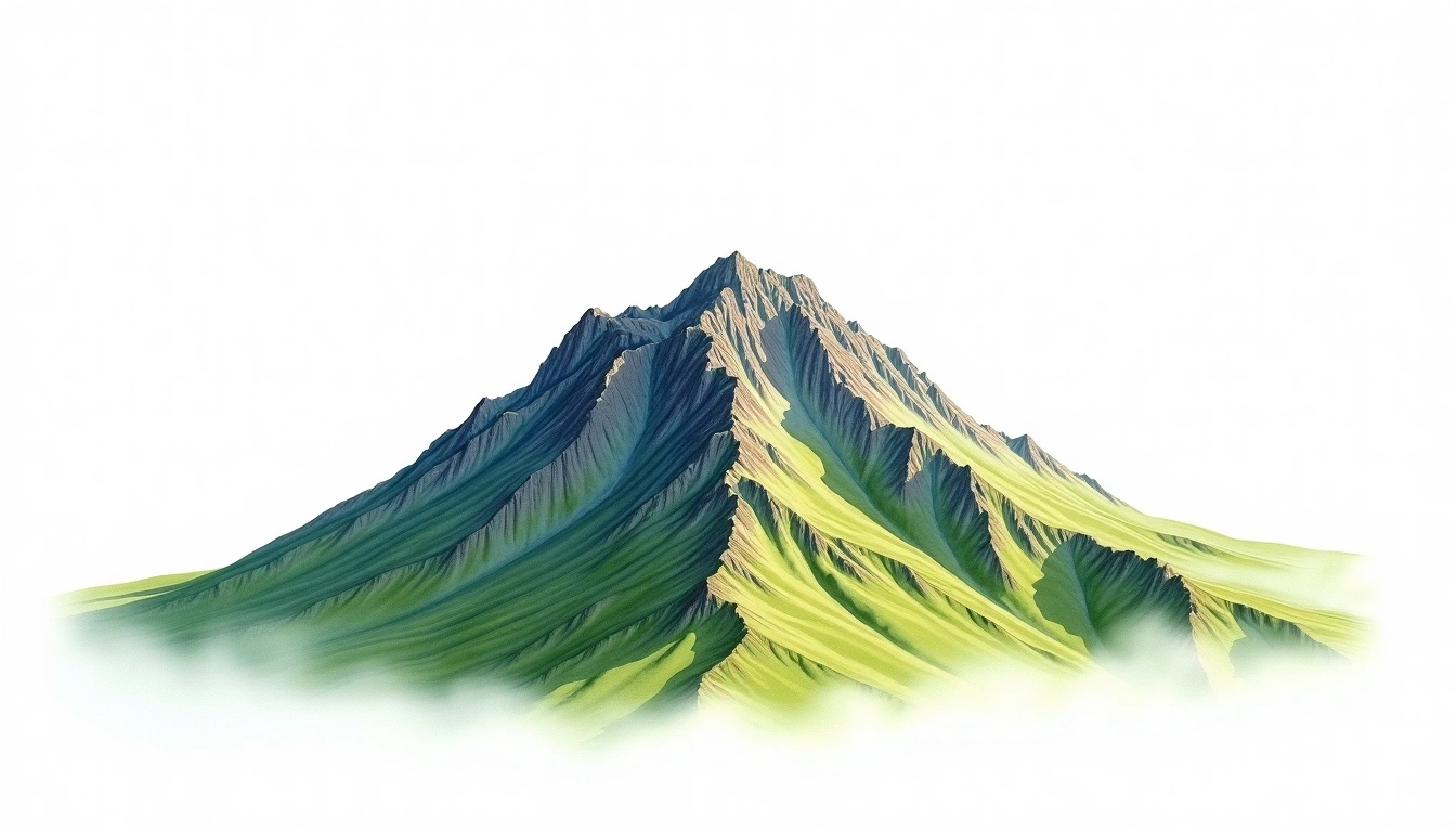 Pallastunturi — 807m — Finland — watercolor illustration