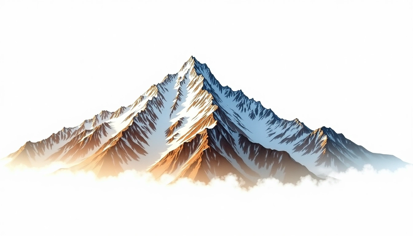 Panwali Dwar — 6,663m — India — watercolor illustration
