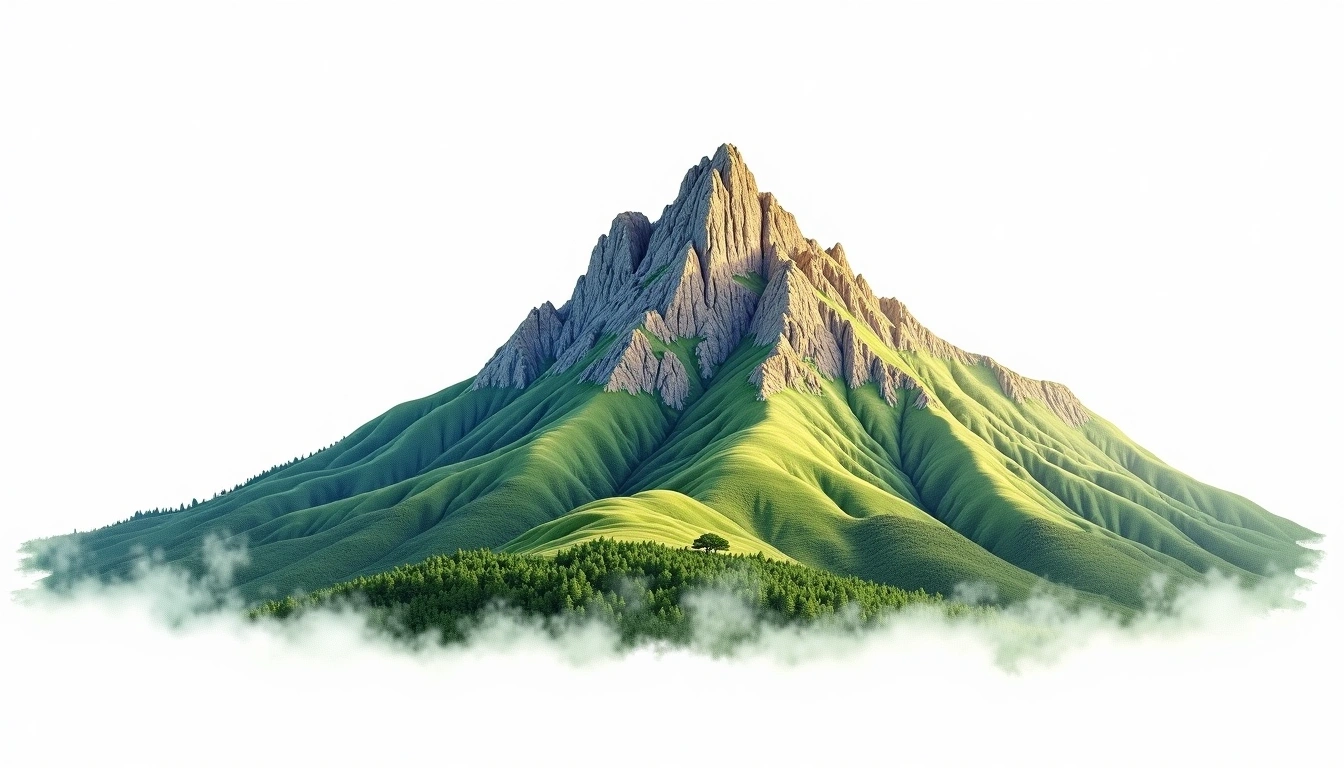 Pedra do Sino — 2,263m — Brazil — watercolor illustration