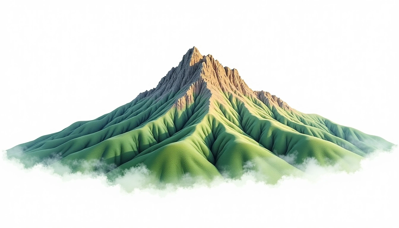 Pic d'Anie — 2,504m — France — watercolor illustration