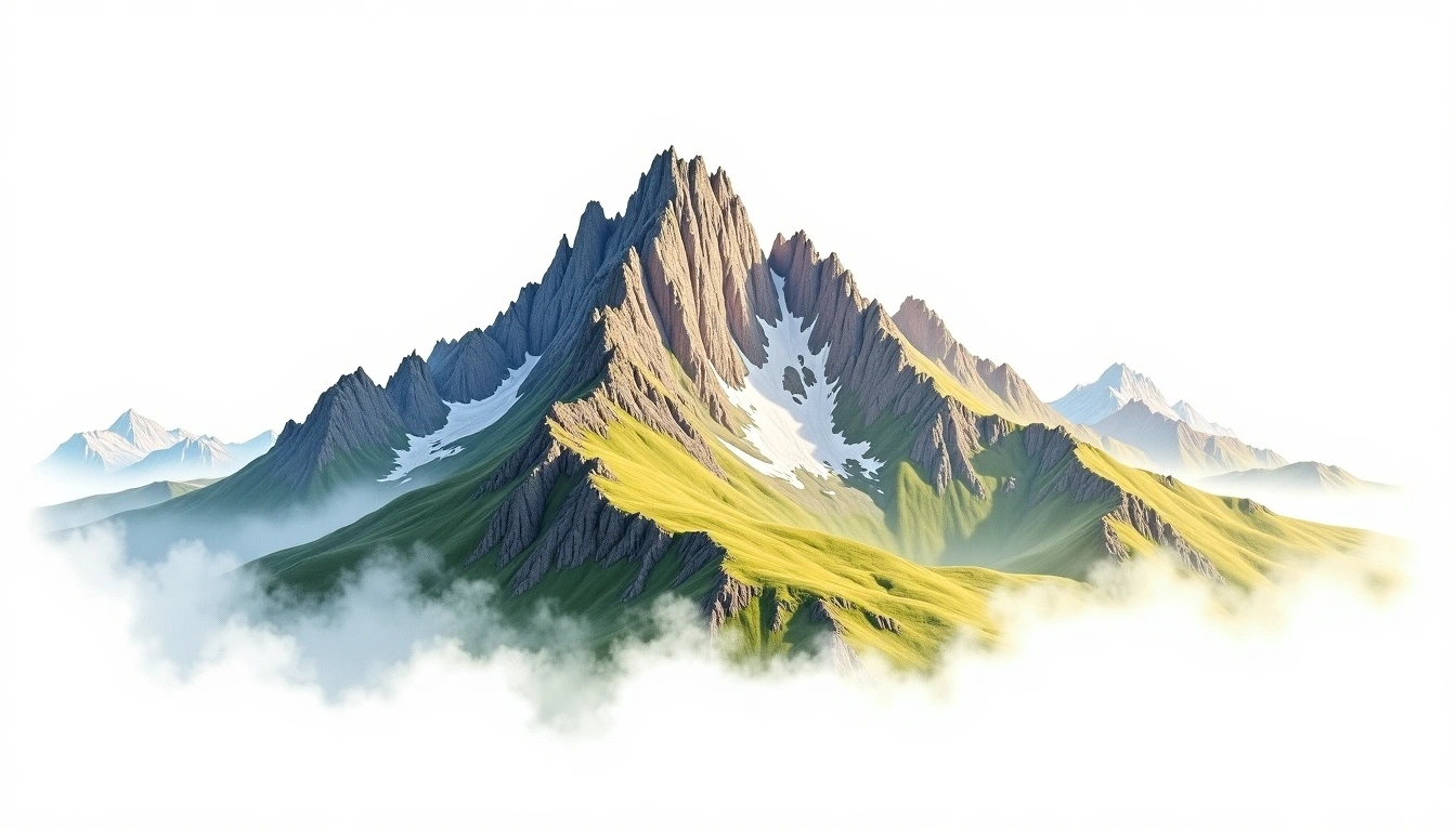 Pic de Balaitus — 3,144m — France — watercolor illustration