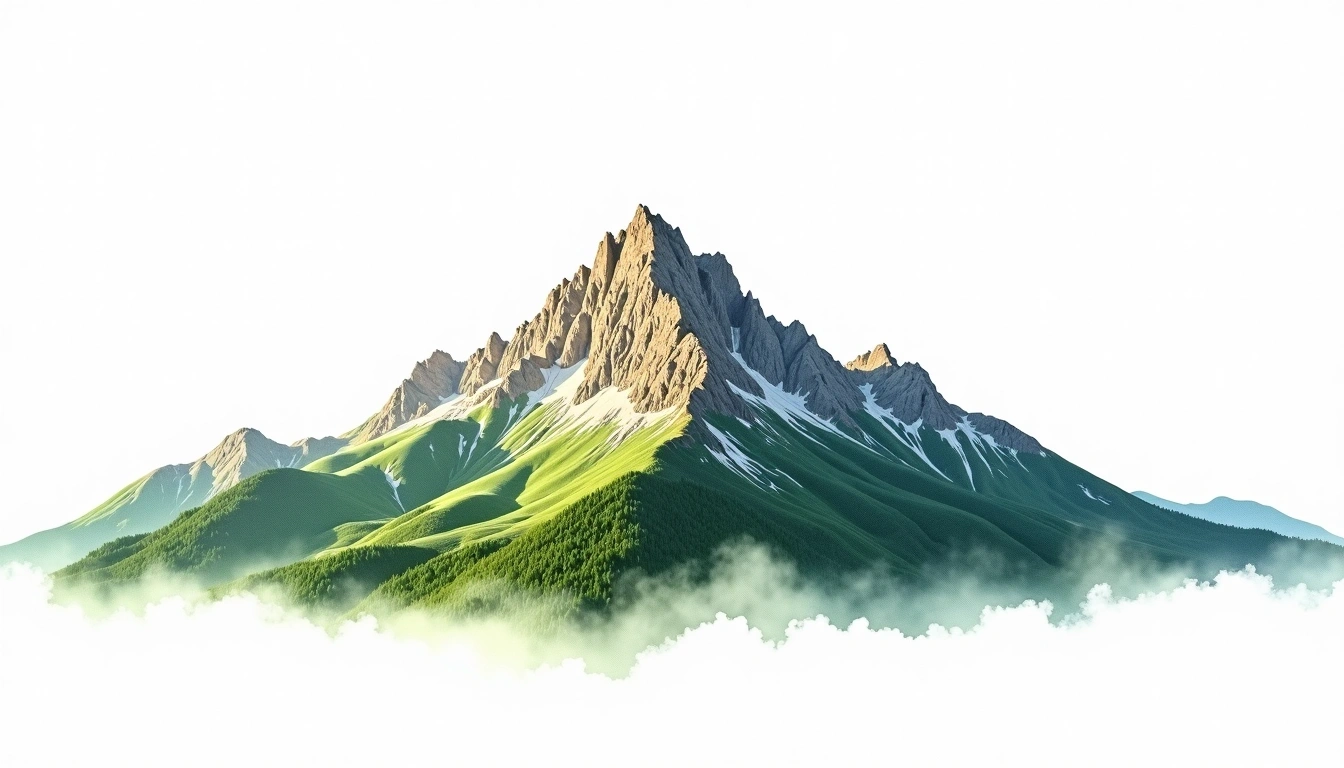 Pic du Midi d'Arrens — 2,267m — France — watercolor illustration
