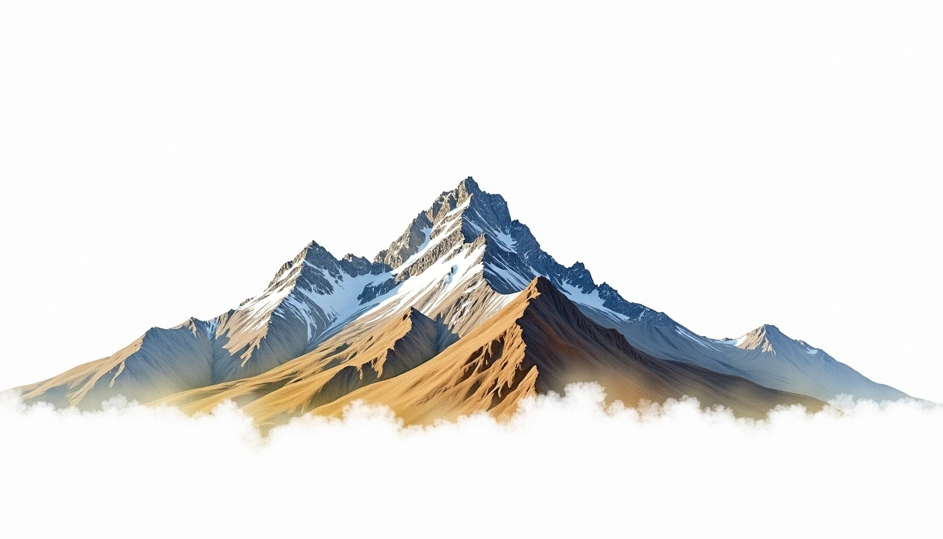 Pico Bolivar — 4,978m — Venezuela — watercolor illustration