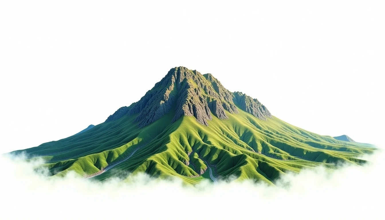 Pico das Agulhas Negras — 2,791m — Brazil — watercolor illustration