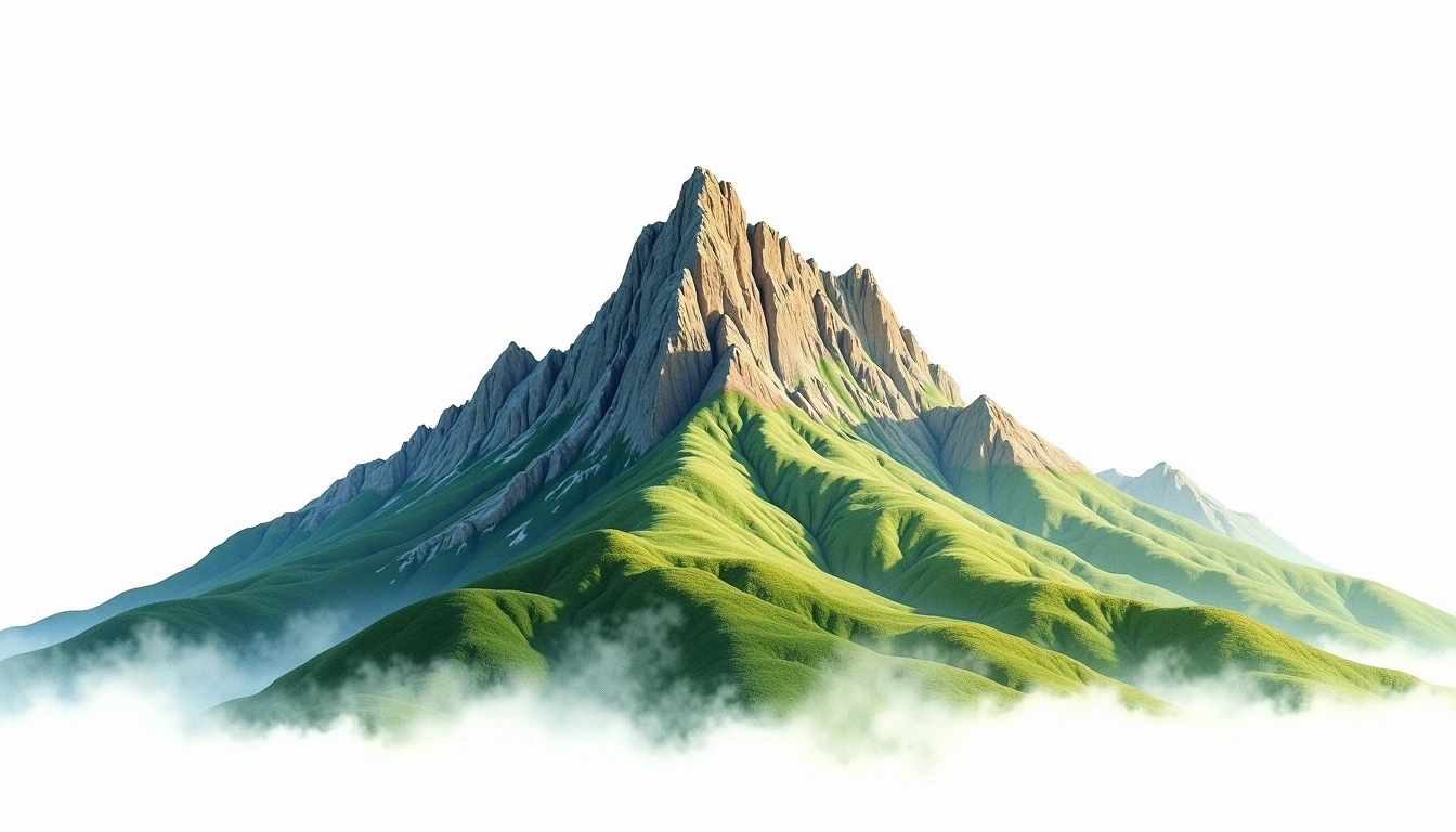 Pico do Cristal — 2,769m — Brazil — watercolor illustration