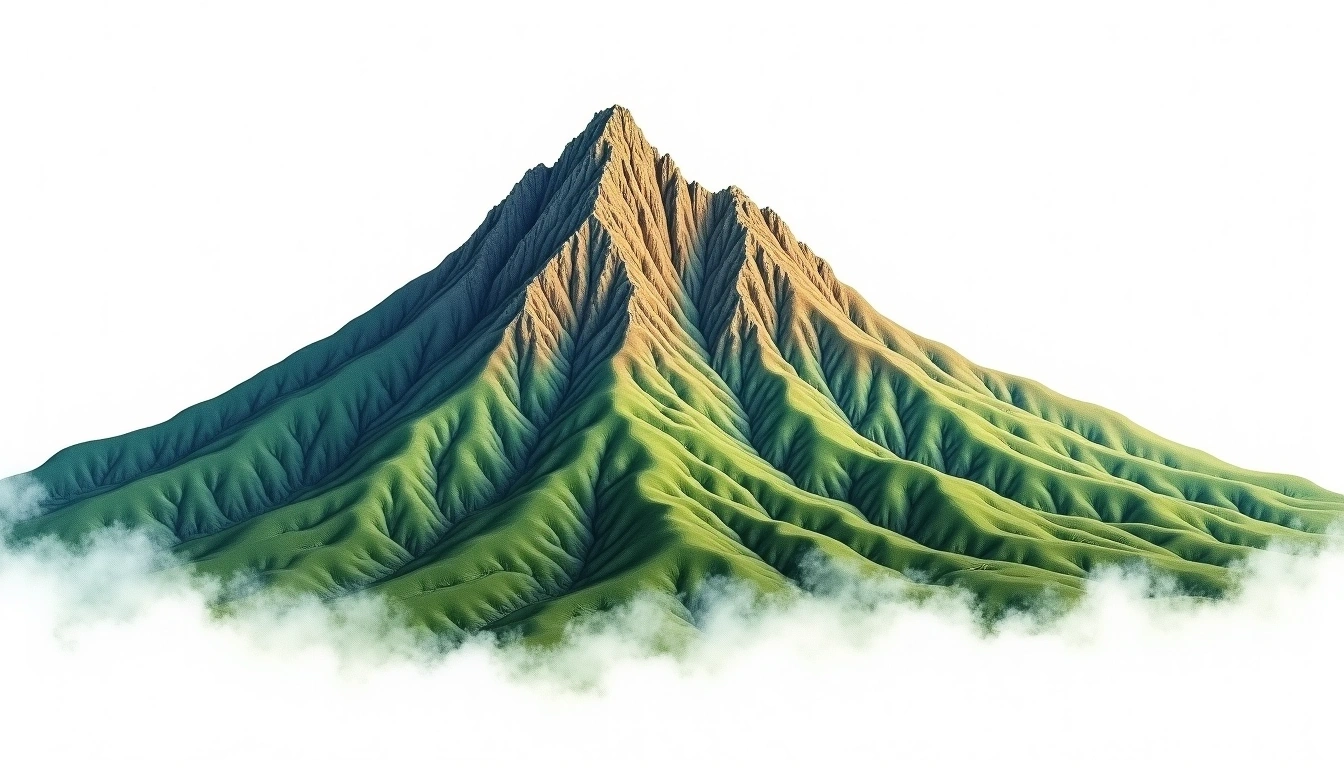 Pico do Itambe — 2,062m — Brazil — watercolor illustration