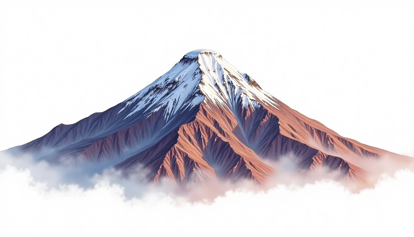Pico La Reina (Santa Marta) — 5,550m — Colombia — watercolor illustration