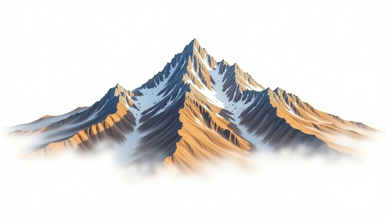 Pico Piedras Blancas — 4,740m — Venezuela — watercolor illustration