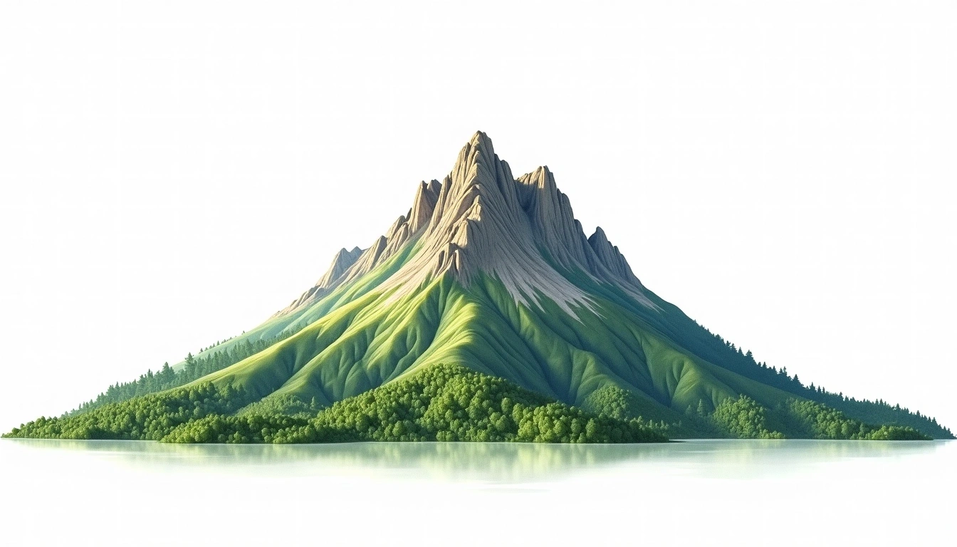 Pico Urbion — 2,228m — Spain — watercolor illustration