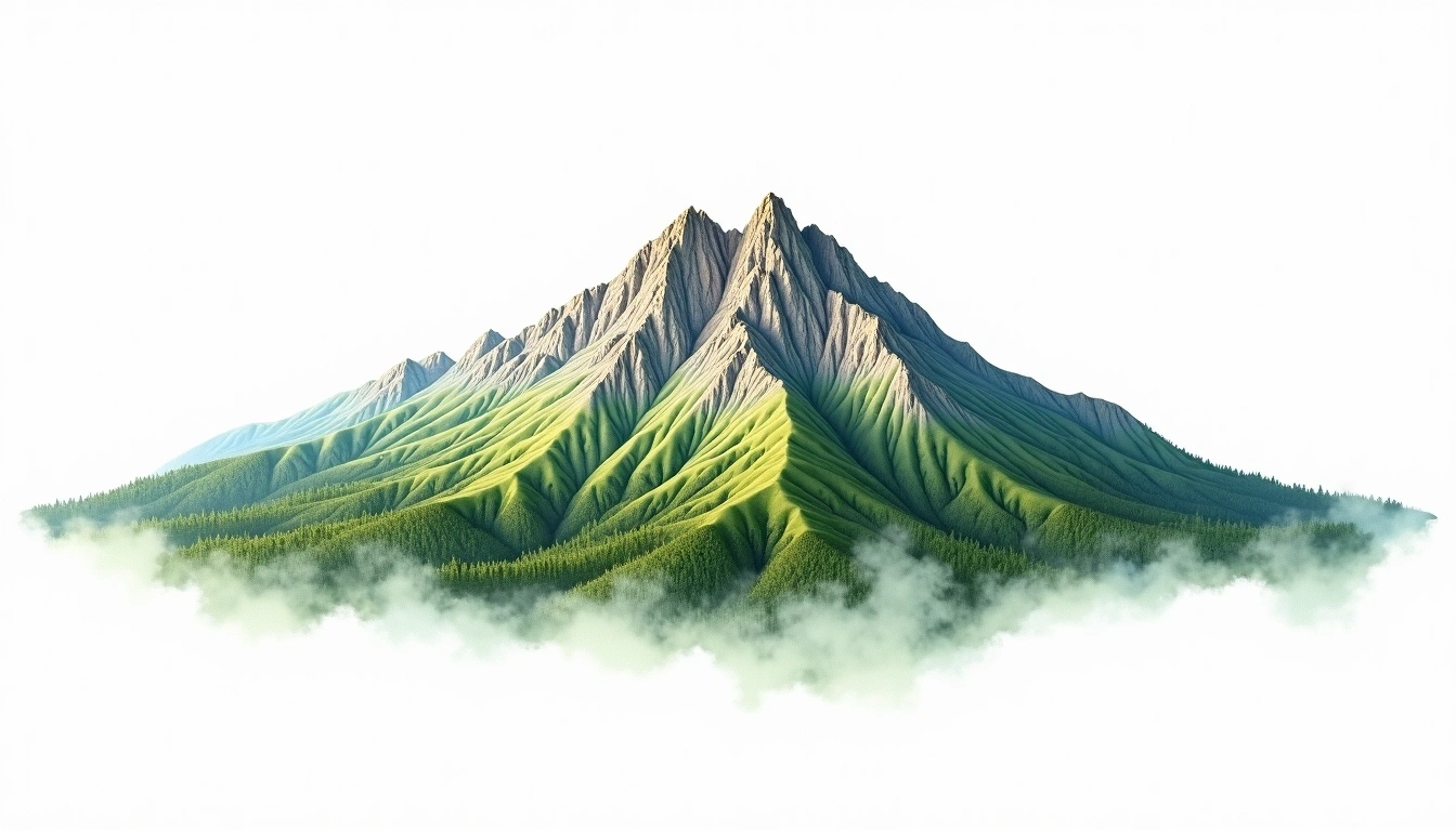 Pietrosul Rodnei — 2,303m — Romania — watercolor illustration