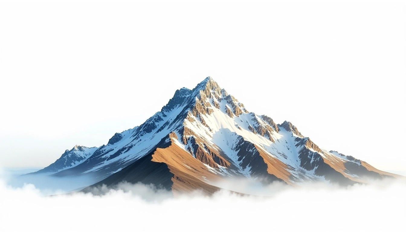 Pik Moskovskiy — 6,785m — Tajikistan — watercolor illustration
